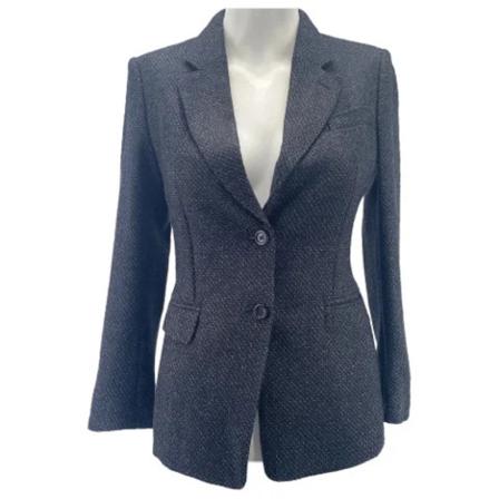 Yves Saint Laurent Vintage, Pre-owned Wool outerwear Zwart, Dames, Maat:S