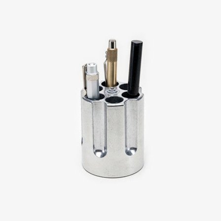 Roterende revolver penneholder, pistol cylinder penneholder, favorit