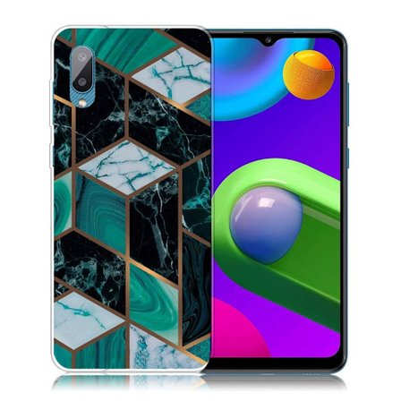 Marble Samsung Galaxy M02 / A02 Etui - Smaragd Marmor