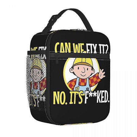 Bob Bygger Kan Vi Fixe Det Termisk Isolerede Madpakker Udendørs Sjov Reparationsmand Taske Kompatibel med Madpakke Termisk Køletaske Madkasse