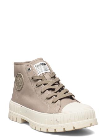Pallashock Mid Org High-top Sneakers Beige Palladium