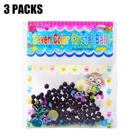 300 st Vattenväxt Jord Blomma Gelé Kristall Jord Lera Pärlor Gel Pärlor Bollar Hem Vas Inredning