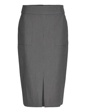 Sibylle Stripe Skirt Grey A-View
