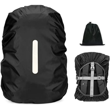 Vedenpitävä repun suojus, heijastava repun suojus, ulkoiluun, retkeilyyn, matkustamiseen, pyöräilyyn, koko M (30-40L)