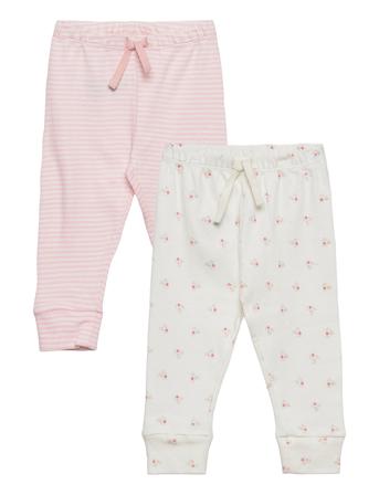 V-2Pk Knt Btm Baby Trousers Multi/mønstret GAP