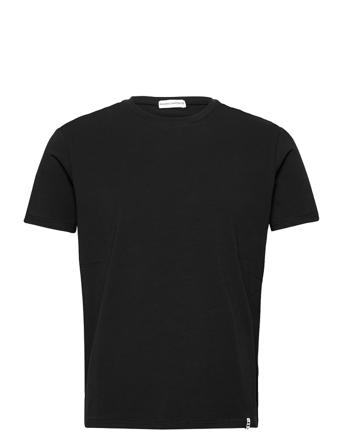 Panos Emporio Organic Cotton Tee Crew T-shirts Short-sleeved Musta Panos Emporio