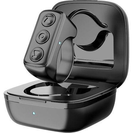 Bluetooth Controller, Bluetooth Receiver, Bluetooth Fjernbetjening, Bluetooth Remote, Skift Musik, Sort