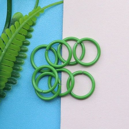 200 Stk10 mm Rund Karabinhage Åben Jump Ringe GRØN