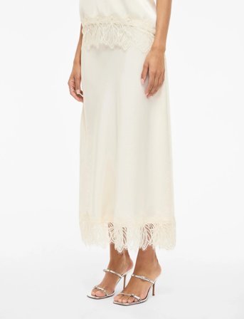 Vila Vilea Ankle Skirt - Cream - 42