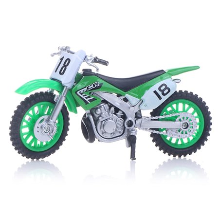 Eventyrsimuleret legeret motorcykelmodellegetøj til børn
