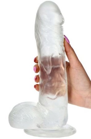 Real Rapture Jelly Dildo Clear 25,5 cm - Woome.pl