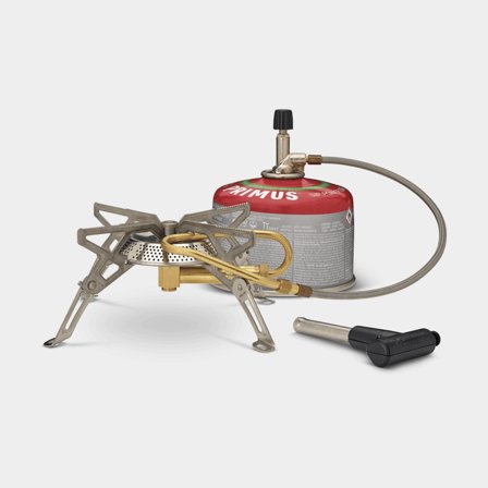 Réchaud à gaz / réchaud de camping portable Primus Gravity III, 3000 W, avec allumage piezo + pare-vent + réflecteur de chaleur + sac de rangement, + 