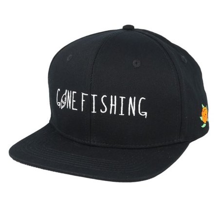 SQRTN - Svart snapback Keps - Gone Fishing Black Snapback @ Hatstore