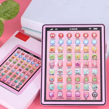 Læringsbrett for barn med LED, lærer alfabet, tall, matte, tidlig utvikling, interaktivt elektronisk leketøy, julegaver, babyleker for gutter