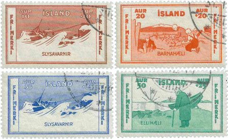 Island - AFA 167-170 - Stemplet