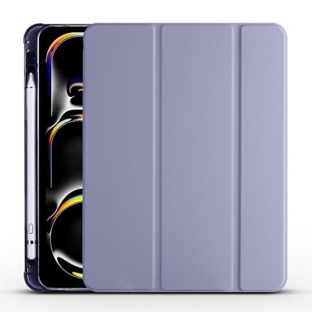 3-Fold TPU Læder Tablet Smart Cover med Pen Holder til iPad Pro 11 2024