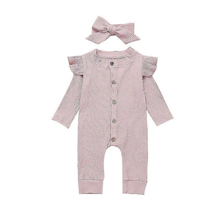 Baby Spring Autumn Clothing - Newborn Baby / Ribbed Clothes