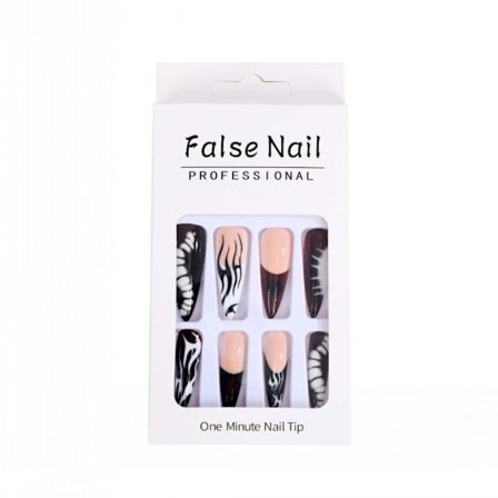 Halloween Fake Nails Pumpkin Nails Paina kynsille