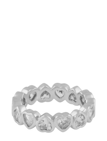 Lovely Crystal Ring Silver SNÖ Of Sweden