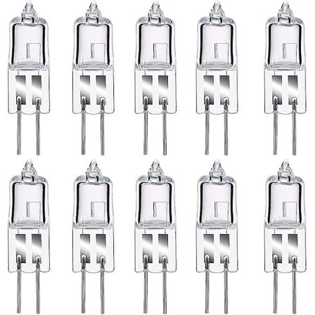 Halogenlampor G4 20w 12v, Varmvit 2800k, Dimbar transparent kapsel 10