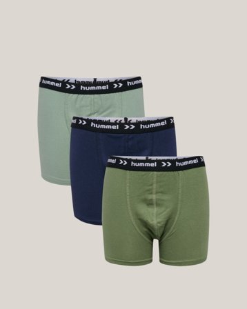 Hummel hmlNALLE BOXERS 3 PAK Grün Unterwäsche Jungen - Kids Brand Store