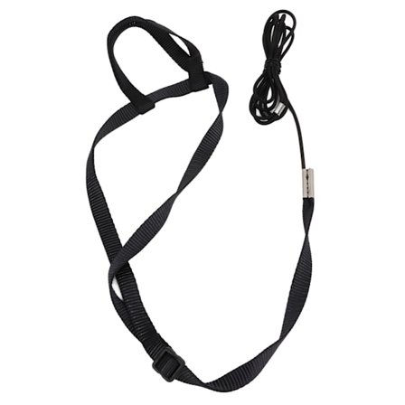 Fuglesele Ultralet Snor Justerbar Papegøje Flyvende Reb til Udendørs Leg Fester Sort XS