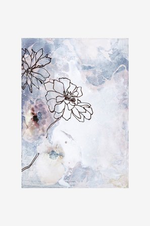 Malerifabrikken - Juliste Soft Flower 1 - Valkoinen - Julisteet - - Homeroom