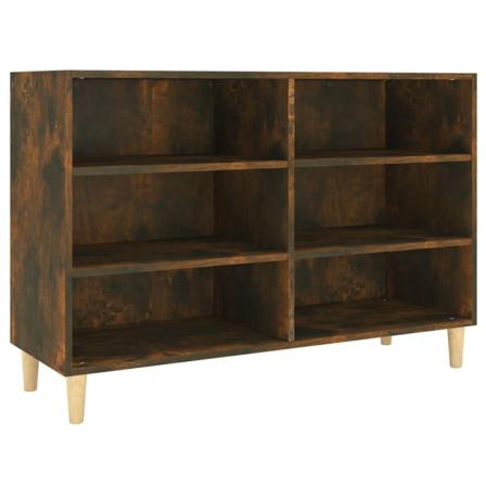 Vidaxl Byrå Rökfärgad Ek 103,5x35x70 Cm Konstruerat Trä Brun