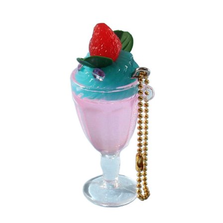 Sød Juice Kop Nøglering Realistisk Drikke Kop Nøglering til Teenager Voksen Frugt Juice Drikke Kop Vedhæng Nøglering Personlighed Gul