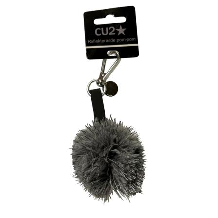Reflex Pom Pom Med Hake 6 Cm Grå One Size