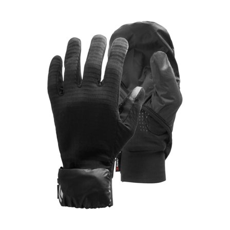 Black Diamond Wind Hood GridTech Gloves Men ski gloves Black M