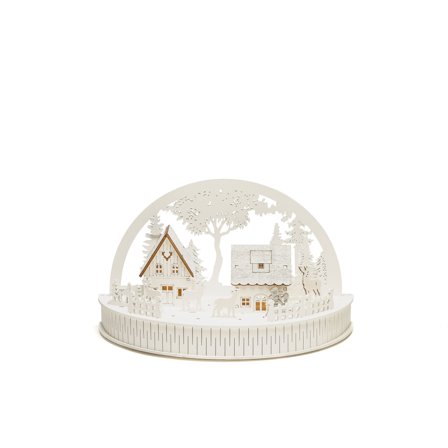 Konstsmide 3280-210 Silhuett lampe hus og snømann, Belysning