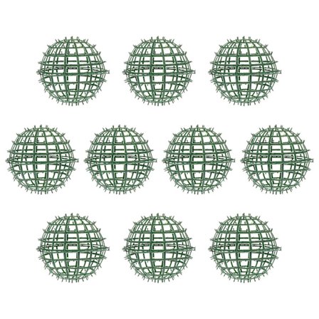 10 stk. plast kugle-blomst stativer blomsterarrangement hylde diy blomst kugle stativ