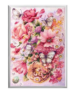 Broderipakke Bilde Blomster - Abris Art