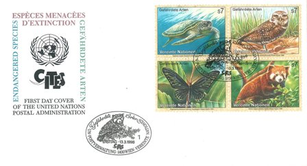 FN Wien - Truede Dyr 1998 - Førstedagskuvert