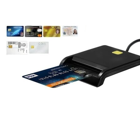 USB 2.0 Smart ID Kort Läsare för SD ATM CAC TF Bank Kort SIM Kort Läsare