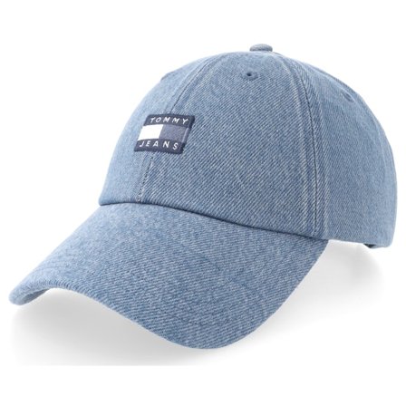 Tommy Hilfiger - Blue - unconstructed - Cap - Tjm Heritage Over Dyed Denim Cap Washed Indigo Dad Cap - Hatstore