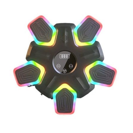 Interaktiv boksemaskine med Bluetooth, flerfarvet lys og regist