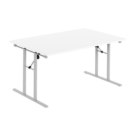 deNord Design Fällbord 1600x800x730x25 vit/silver - Lyreco - Kontorsmöbler och inredning - Bord och hurtsar - Fällbord