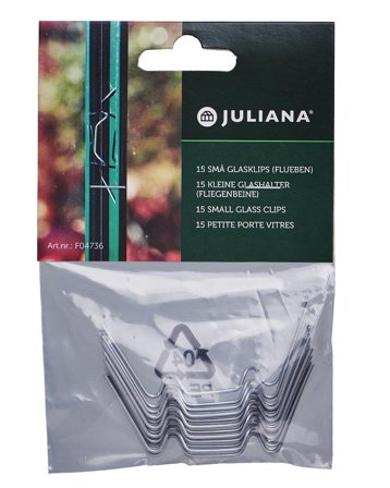 Juliana F04736 Glasclips 15-pack, Växthus & orangerier