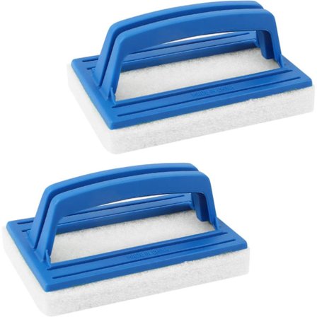 Vattenlinjesvampborste, 2 st simbassängsrengöringsborste, plast