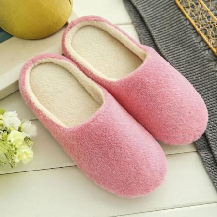 Plush Fleece Indoor Slippers Winter Shoes For Women