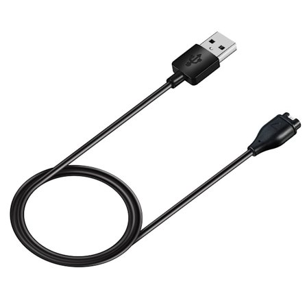 Garmin Forerunner 55/255/745 oplader, udskiftning USB-opladerkabel og gult silikone støvprop [2-pak, 3,3ft/1m]
