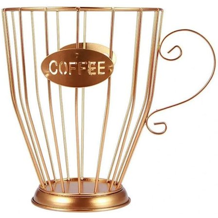 Kapsel Oppbevaringskurv, 1 stk Kaffekapselholder Kjøkkenbenkorganisator for Kaffekapsler, Sukker, Frukt