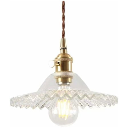 E27 Industriell Vintage Glas Hänglampa Retro Taklampa Industriell Taklampa Glas Retro Hänglampa Hänglampa