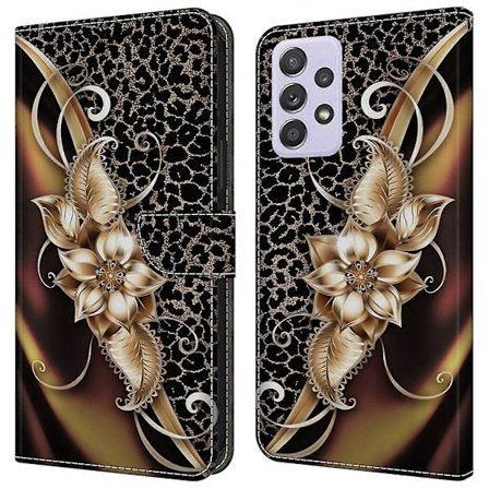 Kompatibel med Samsung Galaxy A52 4G/ 5G/ A52s 5G Etui Mønstertryk Flip Folio Læder Telefoncover