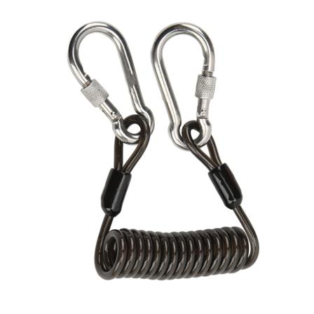 Dykkekamera Anti-Lost Spring Coil Lanyard Rustfritt Stål Hurtigutløsing Spenne Dykkeverktøy