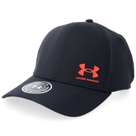 Under Armour - Svart adjustable Keps - Velcro Low Black Adjustable @ Hatstore