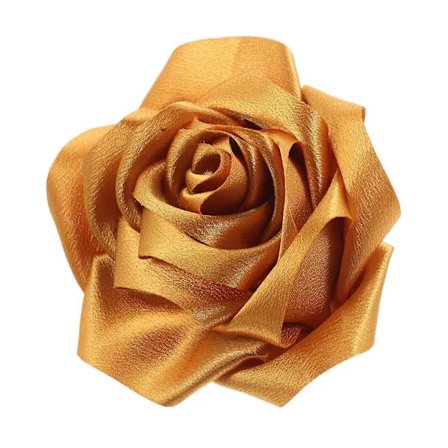 Blomsterbroche i fransk stil til kvinder, reversnål i satinstof, 4 stk.