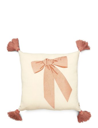 Cam Cam Copenhagen Embroidered Cushion - Ocs - Cream - ONE SIZE